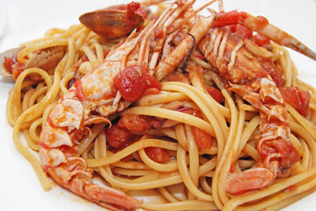 紅の豚　パスタ　ペスカトーレ　ピッコロ社　ビストロ・アニメシ