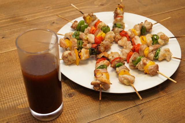 ビストロ・アニメシ　おおかみこどもの雨と雪　美味だれ焼き鳥の作り方　おいだれ焼き鳥のタレのレシピ　おおかみこどもの雨と雪に登場する焼き鳥を再現　漫画やアニメの食べ物を再現