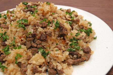 ビストロ・アニメシ　肉ピラフのレシピ　ペーター・キュルテンの記録　手塚治虫の作品　ピラフの作り方